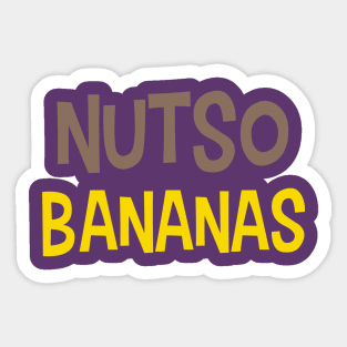 Nutso Bananas Sticker